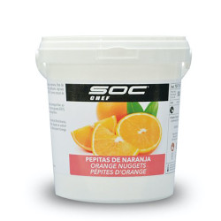 NARANJA TEXTURIZADA EN PEPITAS 3/5mm CUBO 1/500gr